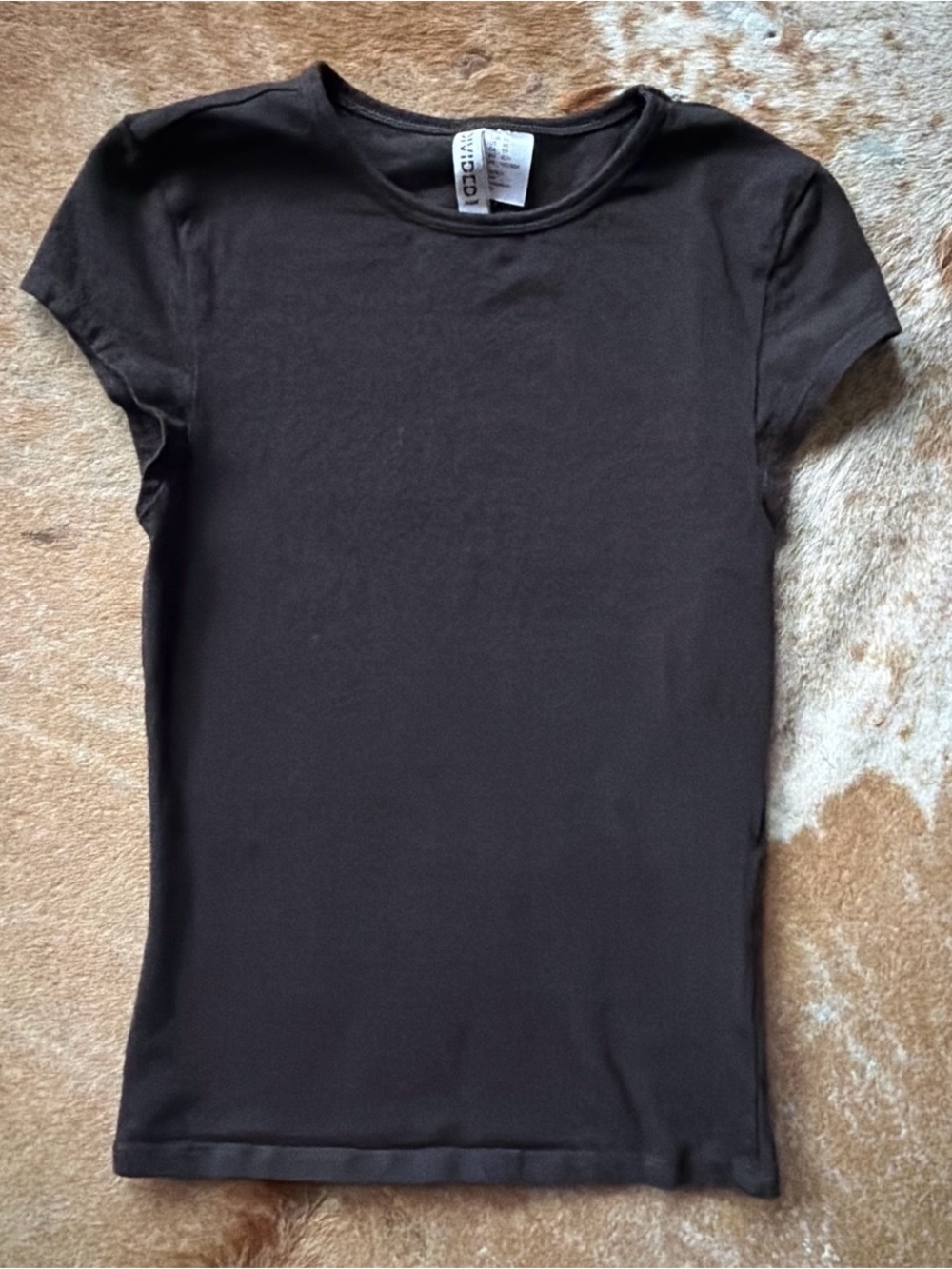 Classic Black Fitted Cap Sleeve Tee
